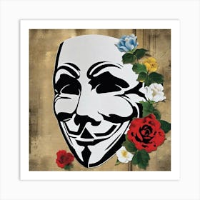 Anonymous Mask Art Print