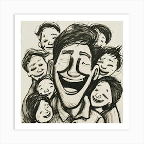 Happy Family Art Print