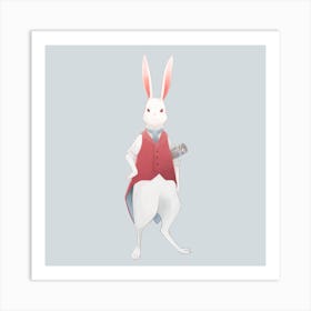 Red Rabbit Art Print
