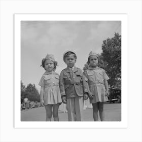 In The Parade Of The Fiesta Of The Holy Ghost, Santa Clara, California By Russell Lee Art Print