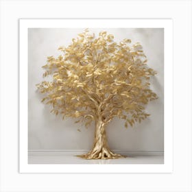 Golden Tree Art Print