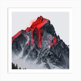 Red Mountain Art Print