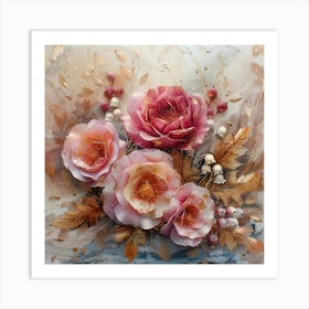 Pink Roses 2 Art Print