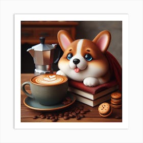 Corgi Art Print