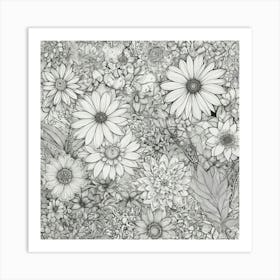 Dahlias 3 Art Print