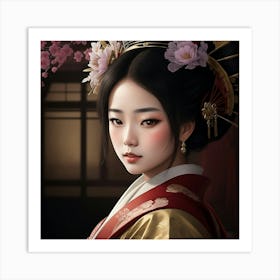 Elegance of the Geisha Art Print