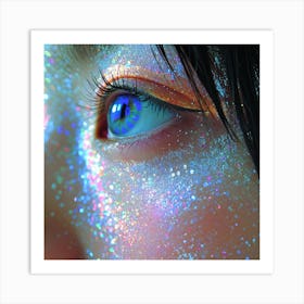 Glitter Eye Art Print