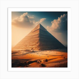 Pyramid Of Giza Art Print