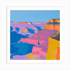 Abstract Travel Collection Grand Canyon National Park Arizona 2 Art Print