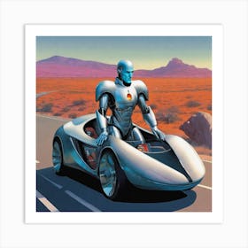 Robot Car Art Print