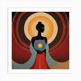 Woman Of The Sun Art Print