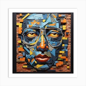 Face Of A Man Art Print