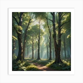 Forest Path 10 Art Print