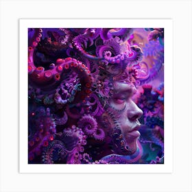 Octopus Head Art Print