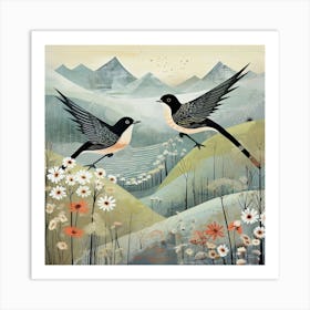 Bird In Nature Swallow 2 Art Print