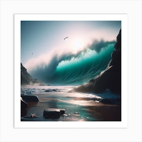 Ocean Wave 1 Art Print