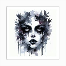 Watercolor Of A Woman 30 Art Print