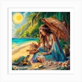 Hawaiian Artist Art Print