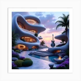 Futuristic House 5 Art Print