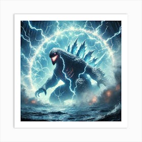 A Dramatic Scene Showing Maelstrom, The Colossal A Art Print