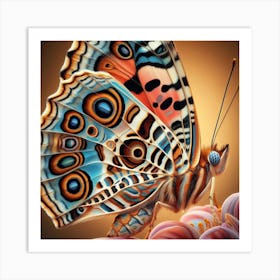 Footprint Butterfly Art 2 Art Print