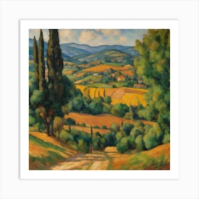 Tuscany landscape Art Print