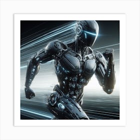 Futuristic Robot 61 Art Print