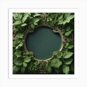 Frame With Greenery 1 Art Print