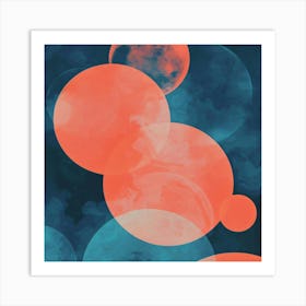 Abstract Circles 4 Art Print