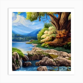 Serenity Landscape Art Print