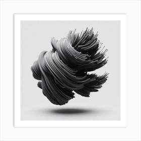 Abstract Black And White Art Art Print