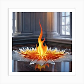 Fire Flower Art Print