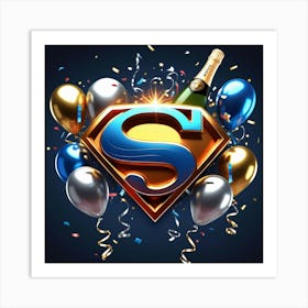 Leonardo Phoenix 10 A Stylized And Modernized Superman Logo Wi 1 Art Print