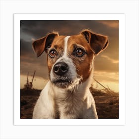 Portrait Of A Dog 10 Art Print