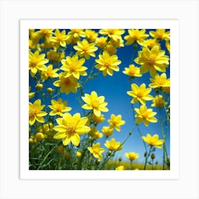 Yellow Flowers Art Print