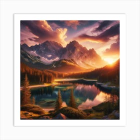 Mountain Scene Art Print