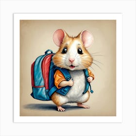 School Rat Art Print