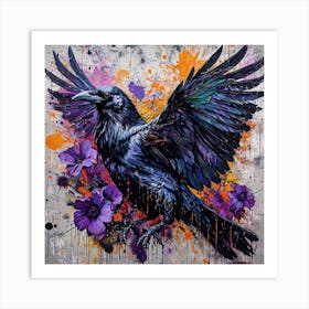 BIRD AND COLORS Art Print