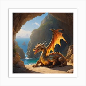 Dragon Sleeping 0 Art Print