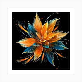 Abstract Flower 20 Art Print