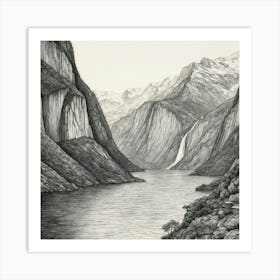 Fjords Of Norway Art Print