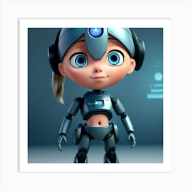 Robot Girl 1 Art Print