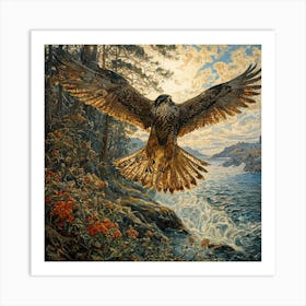 Hawk artwork Art Print