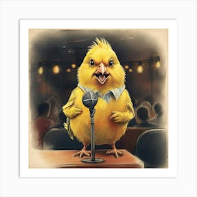 Bird On Stage Art Print