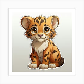 Cheetah Cub 16 Art Print