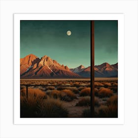 Desert Landscape Art Print