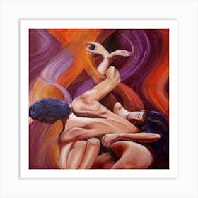 Flames Of Love Art Print