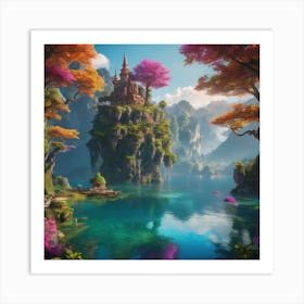 A Fantastic Island Art Print