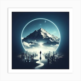 Futuristic Cityscape Art Print