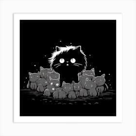 Black Cats Art Print